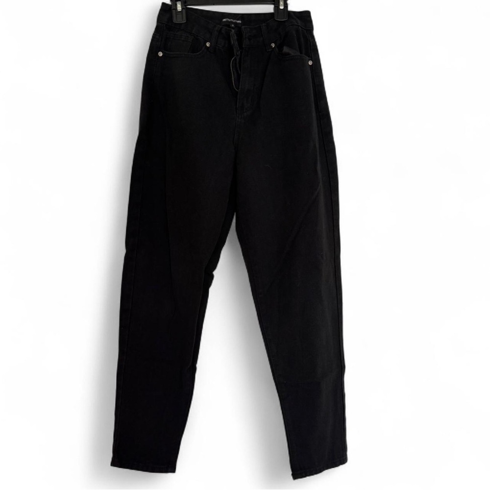 PrettyLittleThing Jet Black Boyfriend Jeans